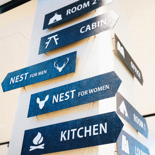 さくらCamp案内板